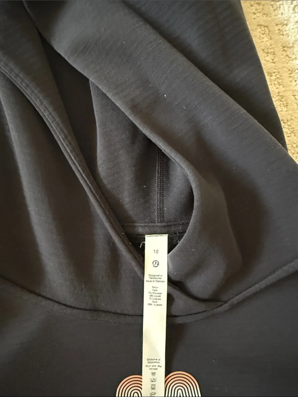 Lululemon x Mad Happy Black Graphic Hoodie- CLOSET CLEAR OUT